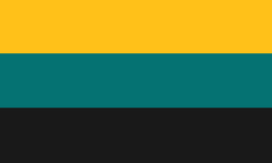 Lusatian national flag circa 2023